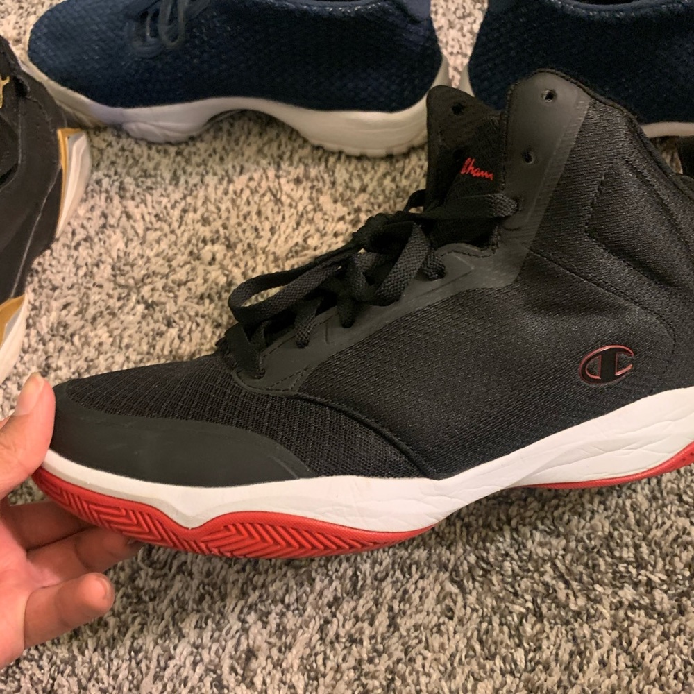 size 11 almost new champion shoes for $20